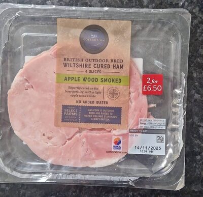 Wiltshire cured apple wood smoked ham by Marks & Spencer
