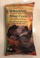 Organic stone ground blue corn tortilla chips