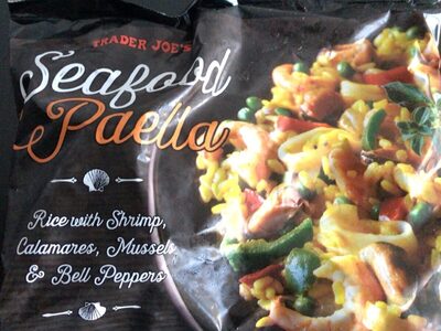 Seafood paella by Trader Joe's