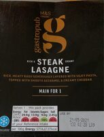 Steak lasagne