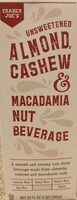 Unsweetened Almond, Cashew & Macadamia Nut Beverage