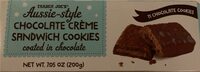 Aussie style chocolate creme sandwich cookies