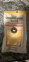 Cheddar Style Slices Cashew Cheese Alternative