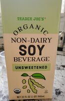 Organic Non-Dairy Soy Beverage Unsweetened