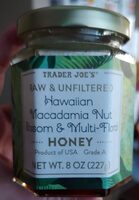 Hawaiian Macademia Nut Blossom and Multi-Floral Honey