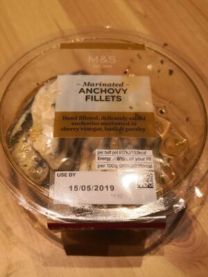 Marinated anchovy fillets by Marks & Spencer