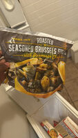 Roasted Seasoned Brussels Sprouts with Parmesan Cheese