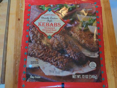 Middle Eastern Style Kebabs Seasoned Beef Patties by Trader Joe's