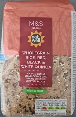 Wholegrain rice, red, black & withe quinoa by Marks & Spencer