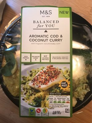 Aromatic cod & coconut curry by Marks & Spencer