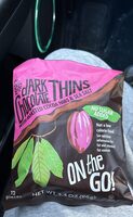 Dark Chocolate Thins with Roasted Cocoa Nibs & Sea Salt
