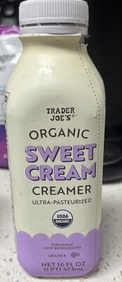 Organic Sweet Cream Creamer by Trader Joe's