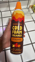 Salted maple cold foam