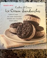 Cookies 'N Cream Ice Cream Sandwiches