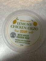 Lemony Chicken Orzo Soup with White Chicken Meat