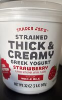 Strained Thick & Creamy Greek Yogurt Strawberry