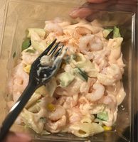 Salade Pates Crevettes Concombre Carotte Maïs