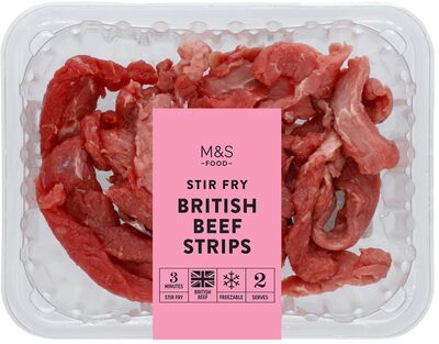 Beef Strips by M&S Food