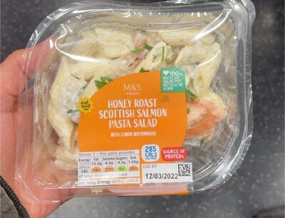 Honey roast scottish salmon pasta salad by Marks & Spencer