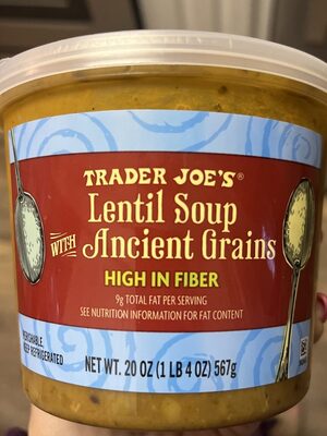 Lentil Soup with Ancient Grains by Trader Joe's