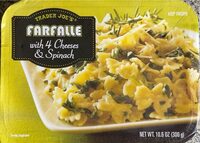 Farfalle with 4 Cheeses & Spinach