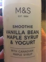 Smoothie vanilla bean, maple syrup and yogurt