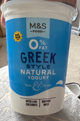 0% Greek Style Natural Yogurt by M&S Food