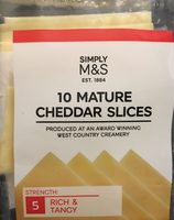 Mature cheddar slices