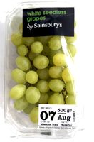 White seedless grapes