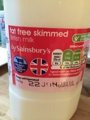 Skimmed Milk by Sainsbury's