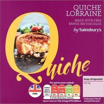 Quiche Lorraine by Sainsbury's