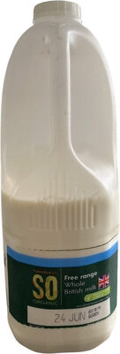 Full fat milk by Sainsbury's Organic