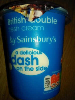British Double Fresh Cream by Sainsbury's