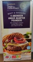 4 Aberdeen Angus Quarter Pounders