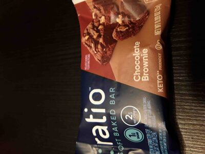 Soft baked bar chocolate brownie by Ratio