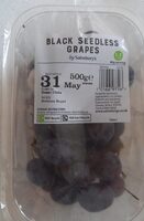 Black seedless grapes