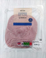 Cooked ham slices
