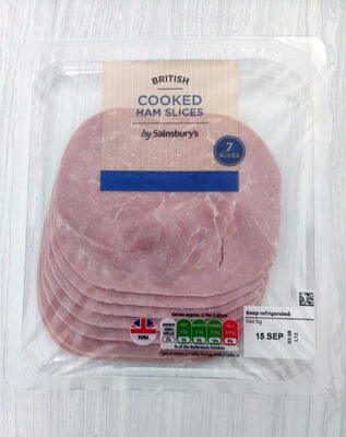 Cooked ham slices by Sainsbury's