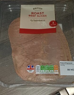 Roast Beef Slices by Sainsbury's