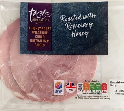 4 cooked and honey roast ham