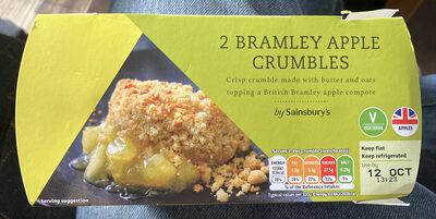 Bramley apple crumbles by Sainsbury's