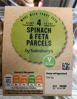 Spinach feta parcels