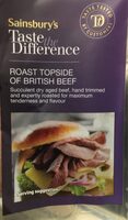 Roast topside of british beef