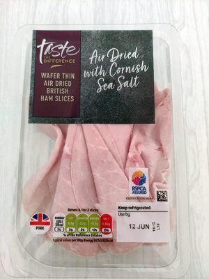 Ham slices air dried with Cornish sea salt by Sainsbury's