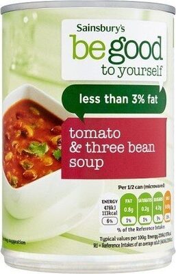 Tomato and three bean soup by Sainsbury's
