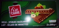 Fin carré chocolat noisettes