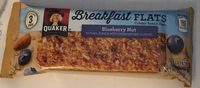 Blueberry nut baked flats crispy snack bars