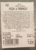 Pizza 4 fromages