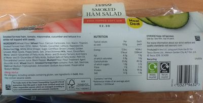 Ham Salad sandwich by Tesco