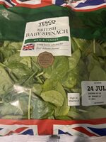 Tesco British Baby Spinach